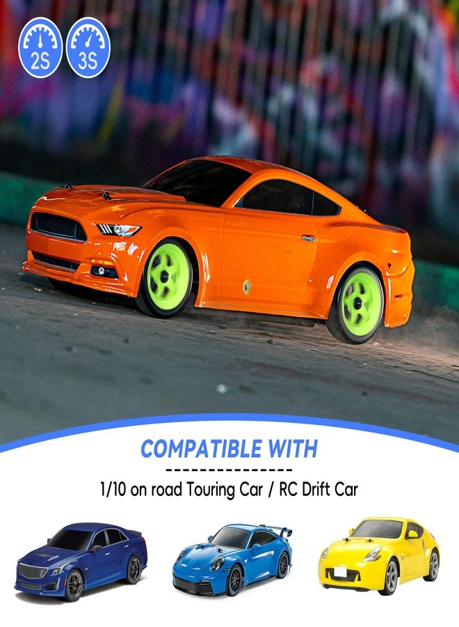 AllinRC 1/10 RC Drift Tires and Wheels 12mm Hex Hard Tyre for RC Drifting Car, Also Fit 1/12 1/14 1/16 Scale Models, Set of 4 - Image 5
